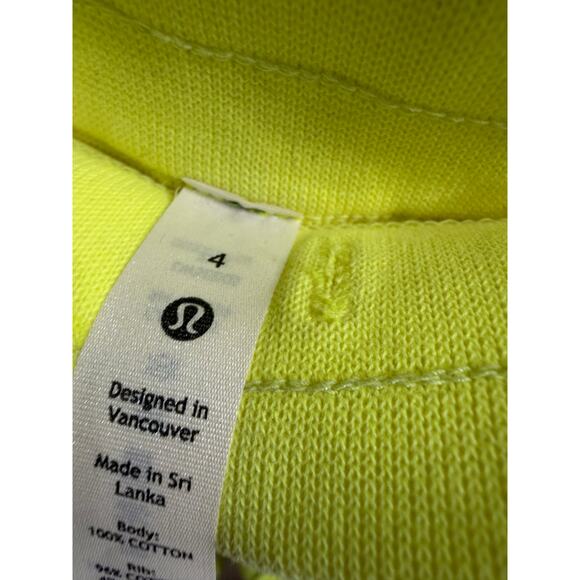Lululemon Scuba High-Rise French Terry Jogger Neon Highlight Yellow Womens 4 New - Picture 11 of 11